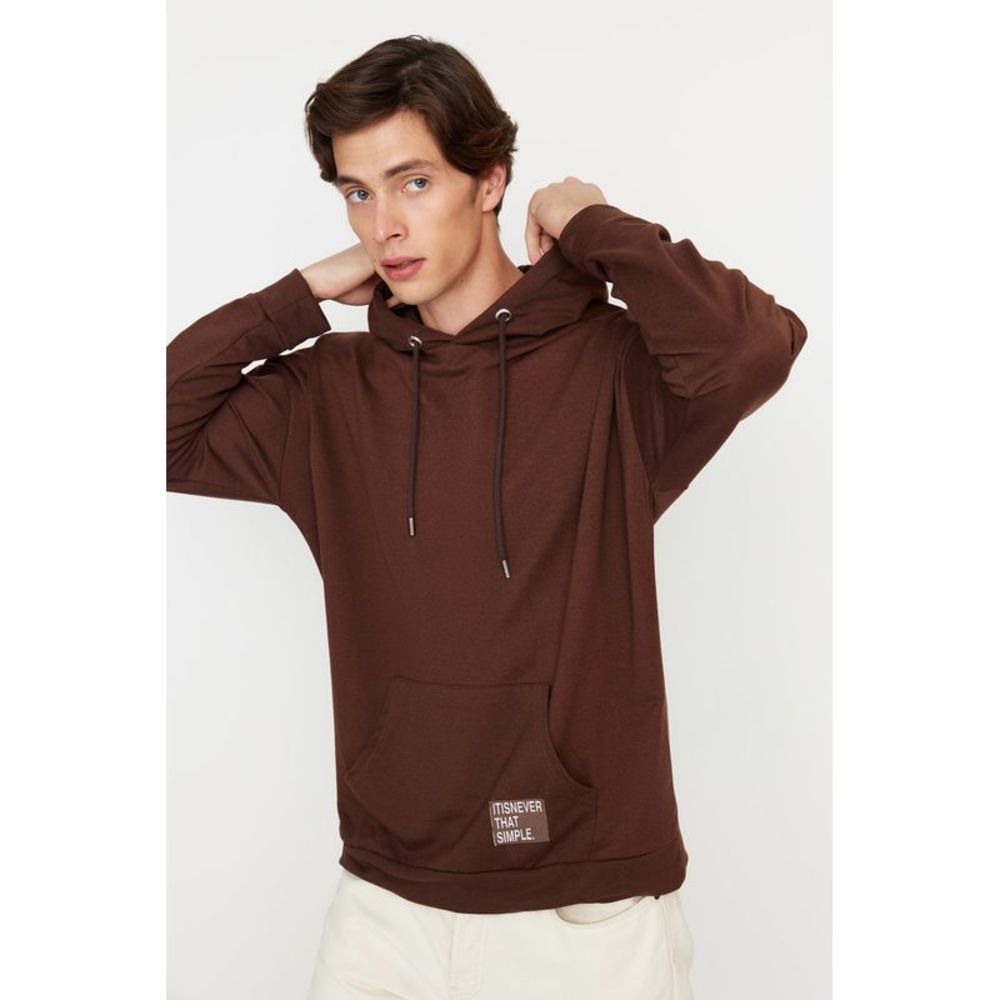 NWT Trendyol Men Oversize Hood Knit Sweatshirt